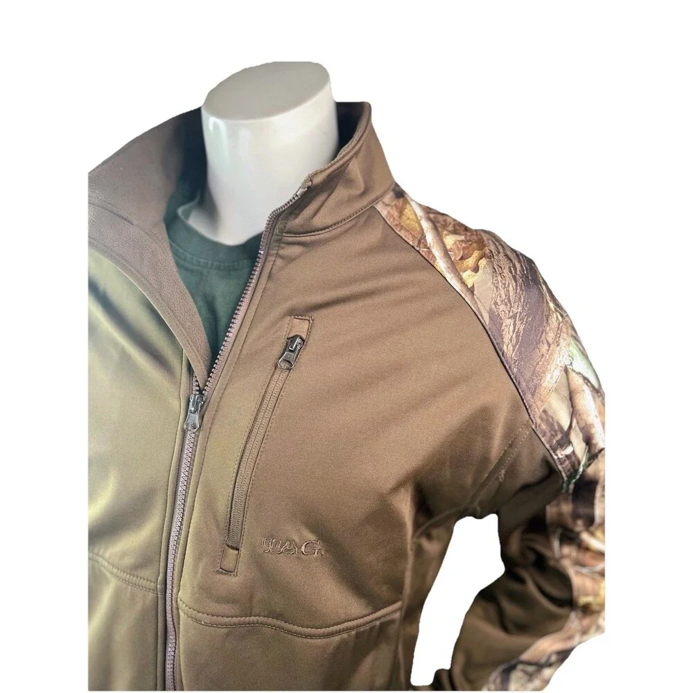 Tag Safari Outdoor Realtree Men's Full Zip Woodland Camo Hunting Jacket Size L